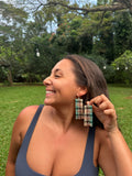Magical plaid earrings