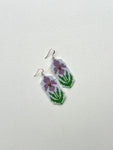 Orchid blossom earrings