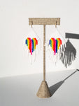 Heartfelt pride earrings