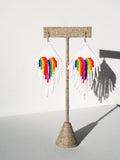 Heartfelt pride earrings