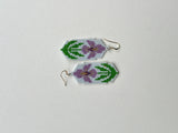 Orchid blossom earrings