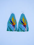 Hawaiian Bird’s of Paradise bloom earrings