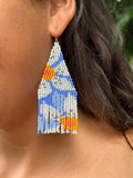 Plumeria poem earrings