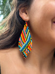 Neon Palm earrings