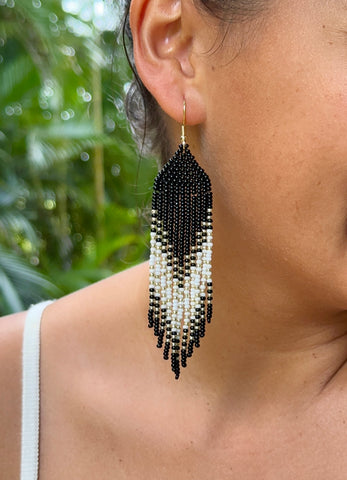 Black and White Dazzler earrings
